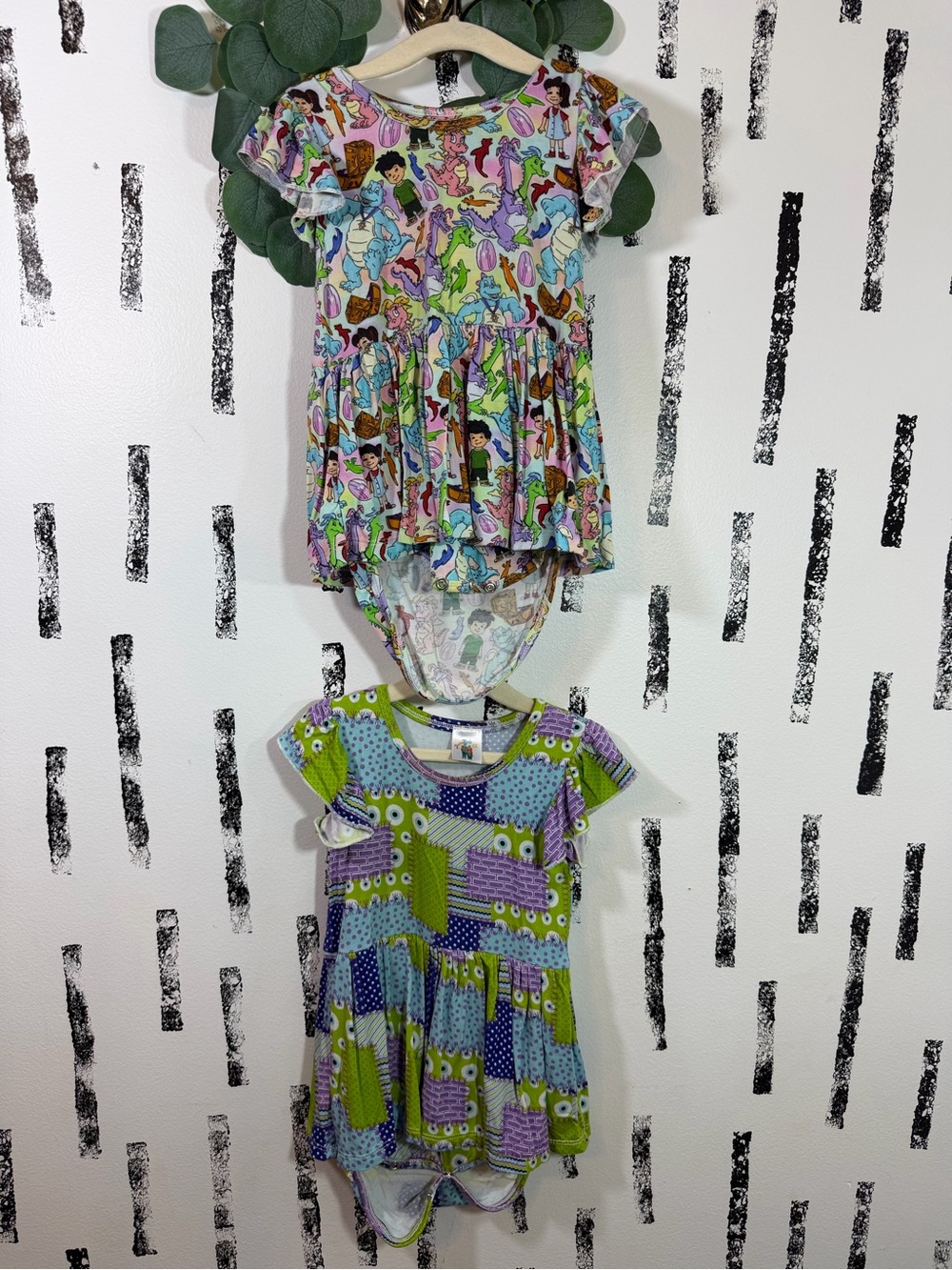 Bamboo Small Shop Dragon Tales Monsters Inc Twirl Skirted Onesie Rompers